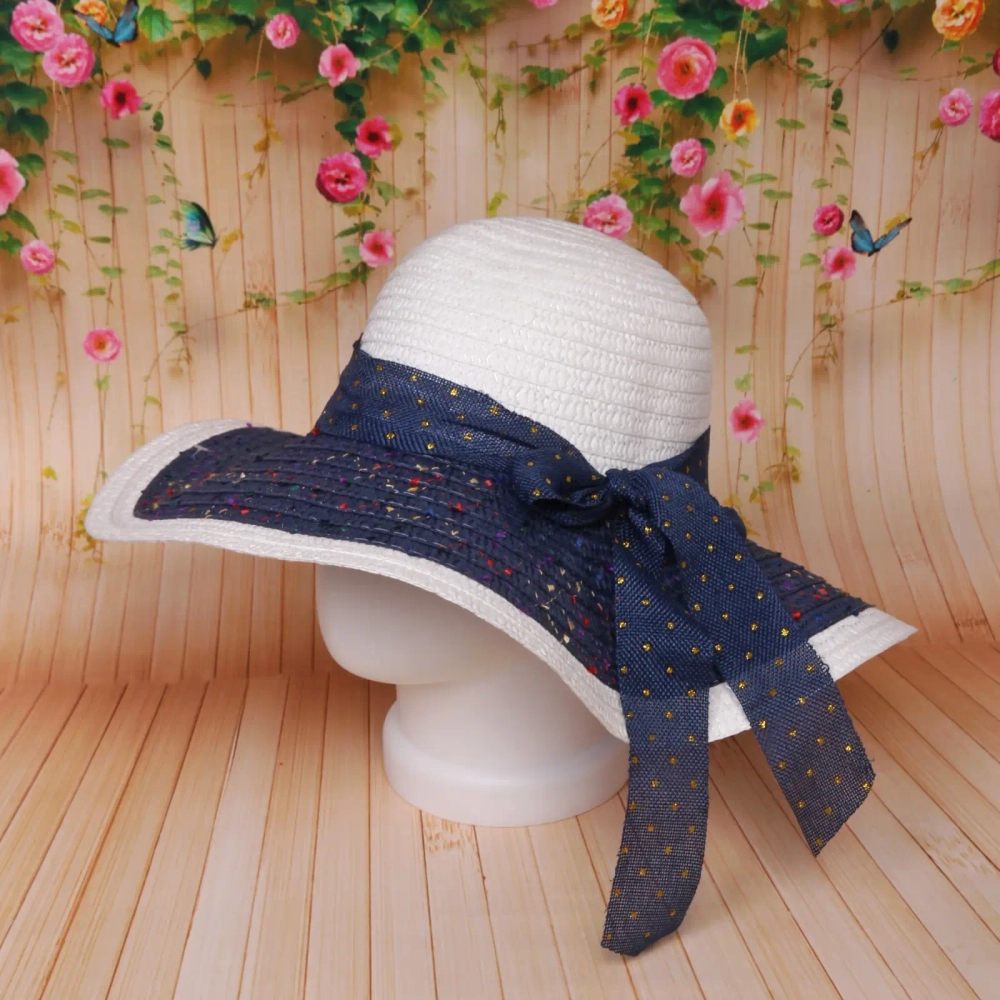 Шляпа женская с широкими полями «TiraMiSu- Адель», микс 5 цветов, р58, ширина полей 13 см