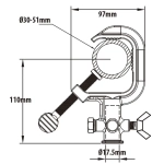 Зажим KUPO C-01B STEEL CLAMP