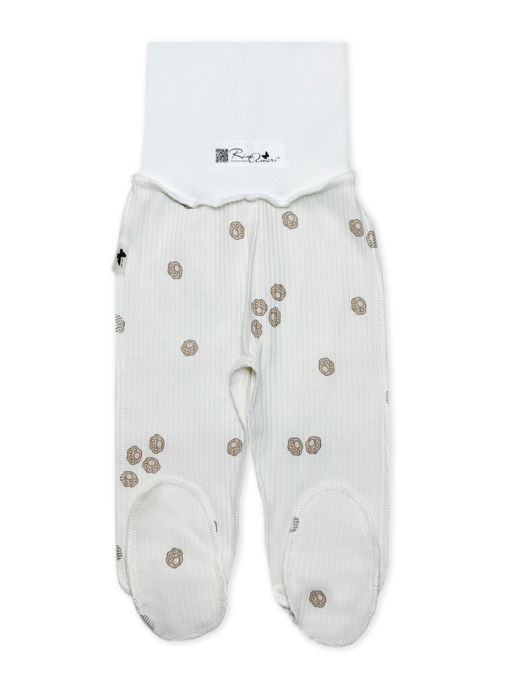 Ползунки швы наружу Лапки Рубчик Экрю RinaAmari