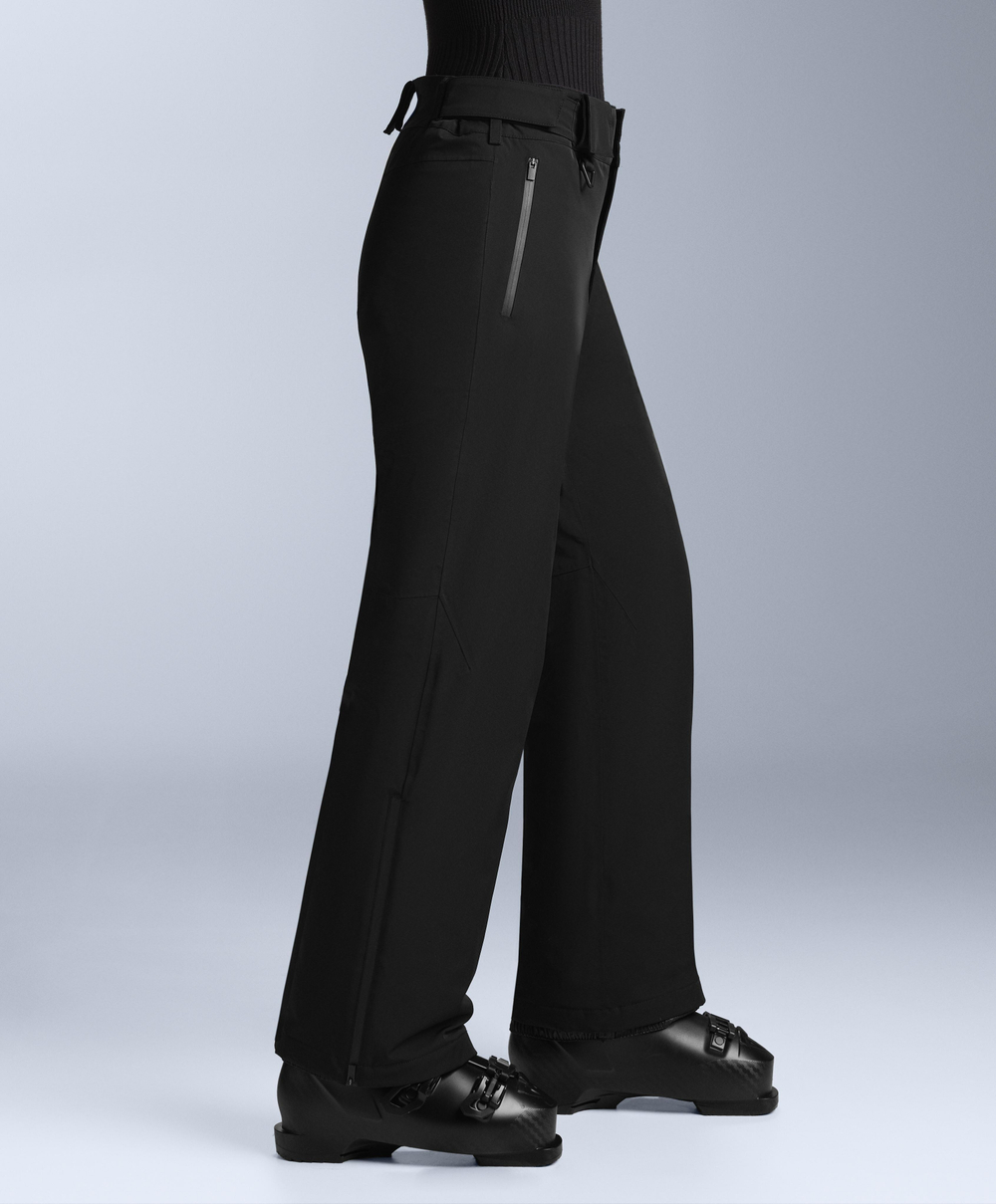 OYSHO Водонепроницаемые свободные брюки прямого кроя Primaloft® Feel the Performance TM SKI, черный