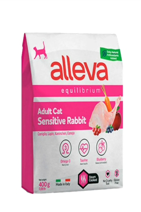 Alleva Equilibrium Adult Cat Sensitive с кроликом 400гр.