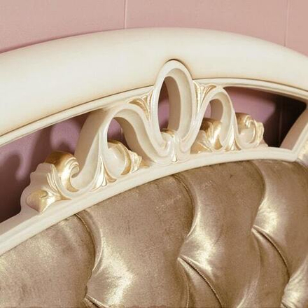 ФЛОРИАНА Кровать с драпированной головной и без ножной спинки