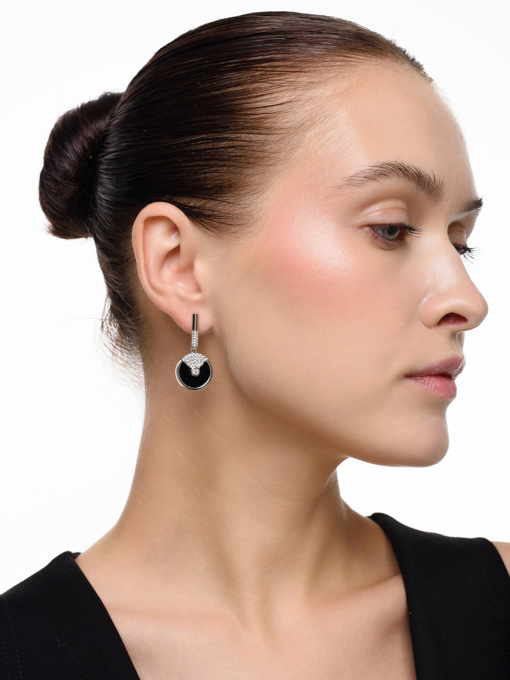 Серьги "Shiny Discs Black"