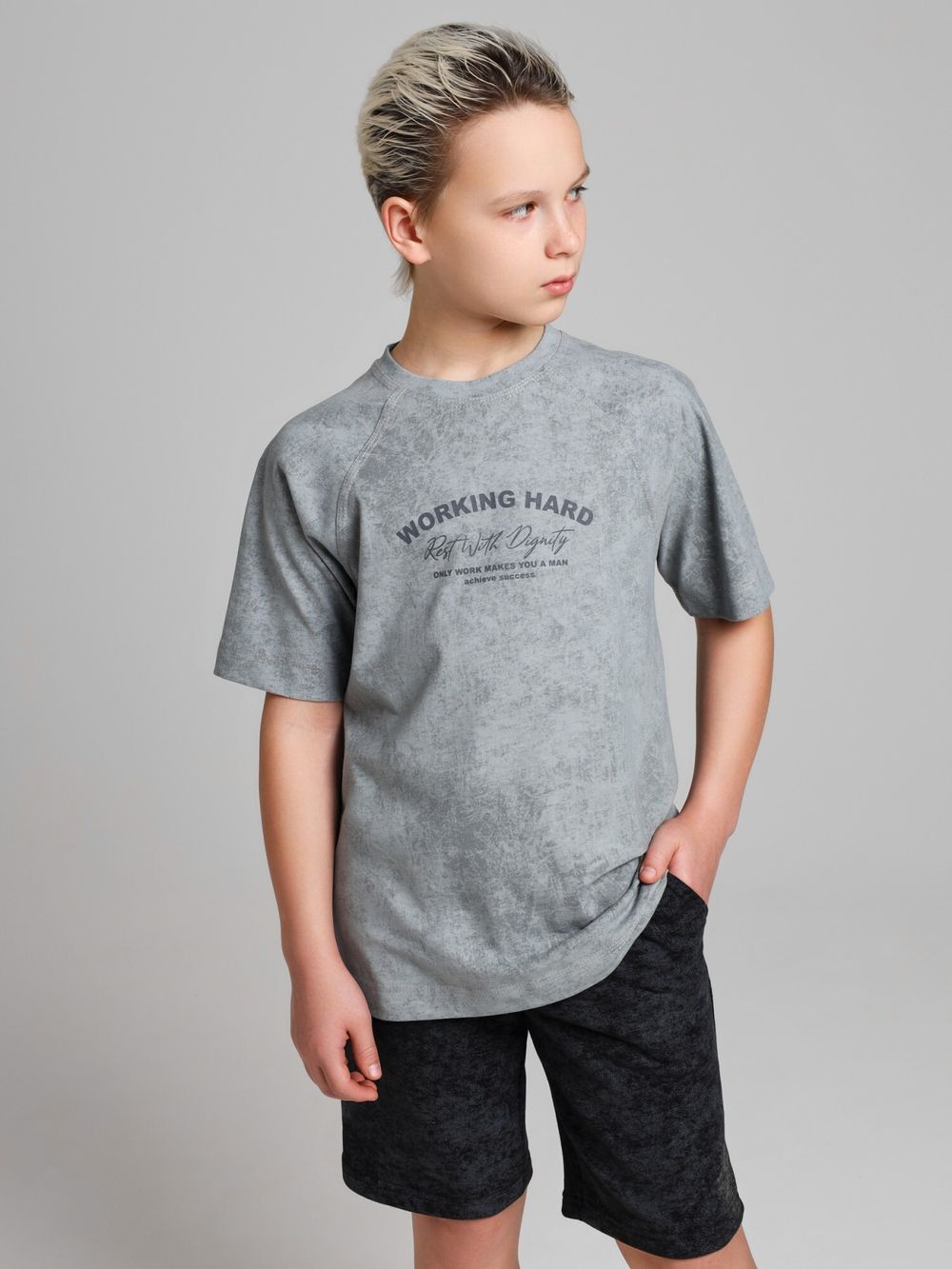 Фуфайка для мальчика Сидней-2 Виотекс СЕРЫЙ