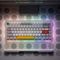 NuPhy Halo75 V2 QMK Silent Red Switch Obsidian Black