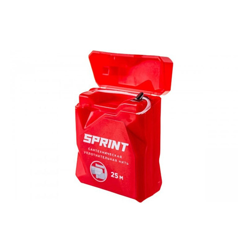 сантехническая нить для герметизации резьбы Sprint 25м в многоразовом боксе (блистер)