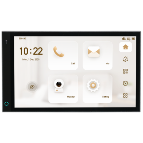 DHI-VTH5721A-WP Монитор видеодомофона IP 7 дюймовый с WiFi 2.4ГГц, (LInux), серый.