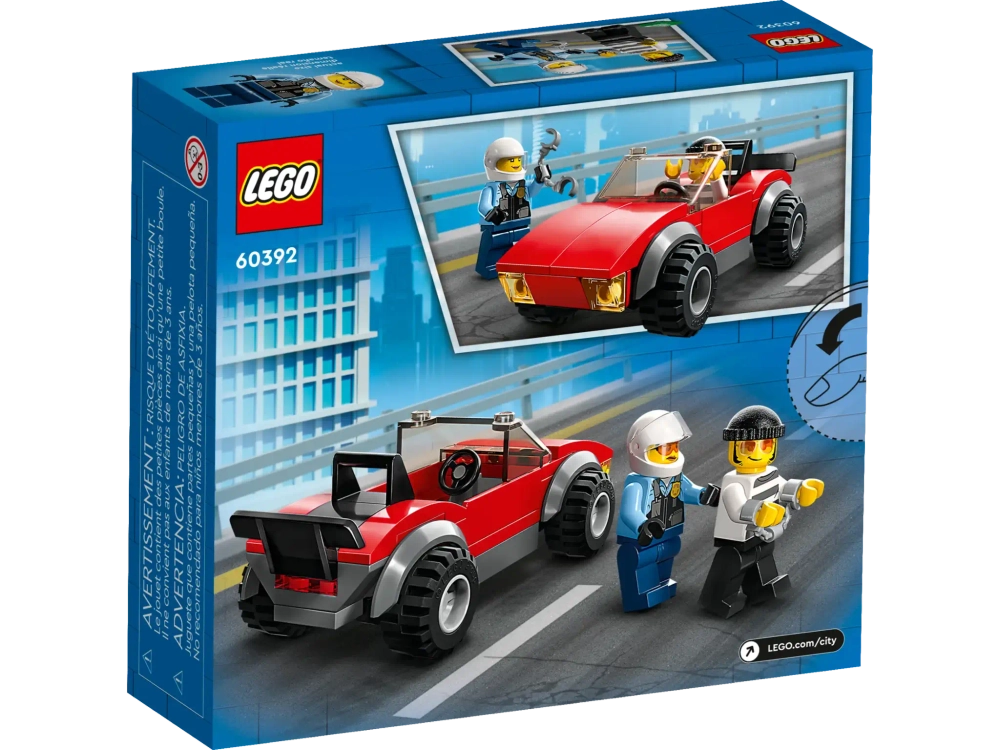 Конструктор LEGO City 60392 Полицейская погоня на байке