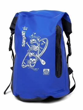 Гермо-рюкзак Sargan Скелетон ПРО+SUP с внешним карманом 20 л синий