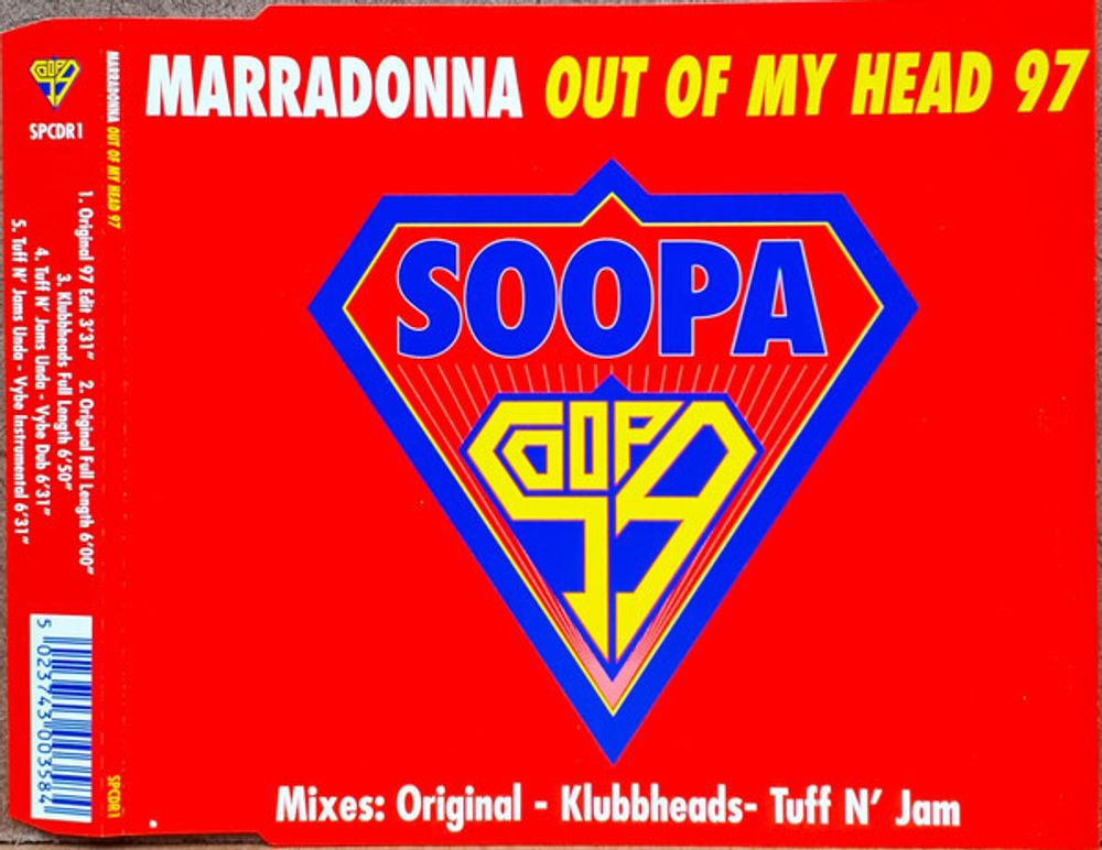 CD: Marradonna — «Out Of My Head 97» (1997)