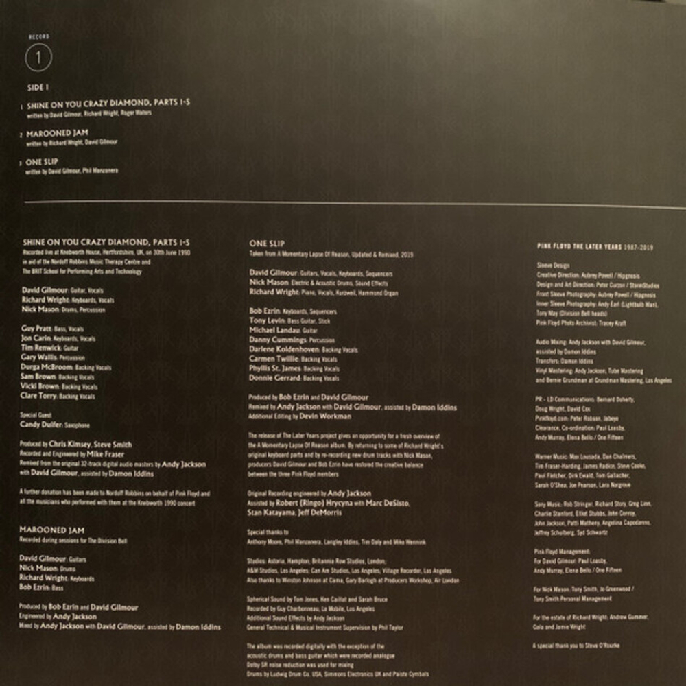 Pink Floyd / The Later Years 1987-2019 (2LP)