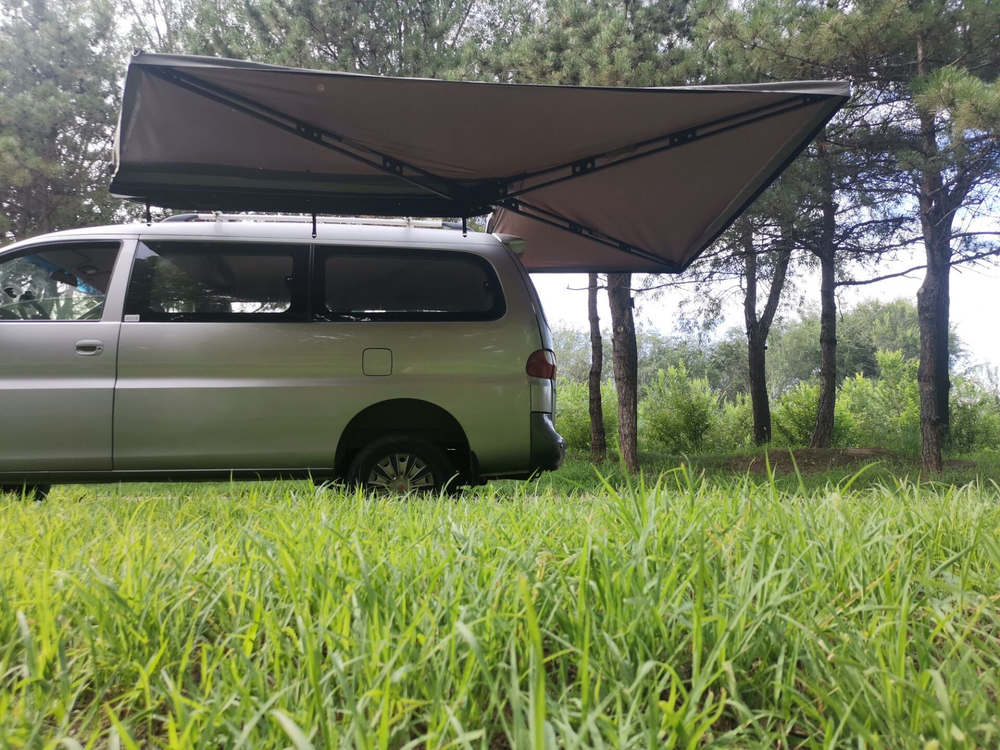 Маркиза автомобильная безопорная, веерная 2,3х2 м (левая) РИФ