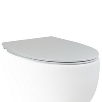 Крышка-сиденье для унитаза c микролифтом SoftClose AeT Dot 2.0 цвет белый матовый