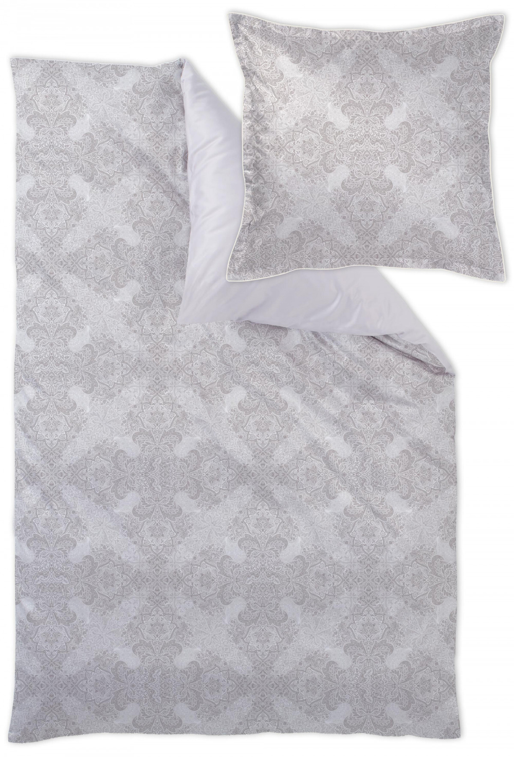 Постельное белье 2 спальное евро Curt Bauer Shirley 9007 taupe бежевое