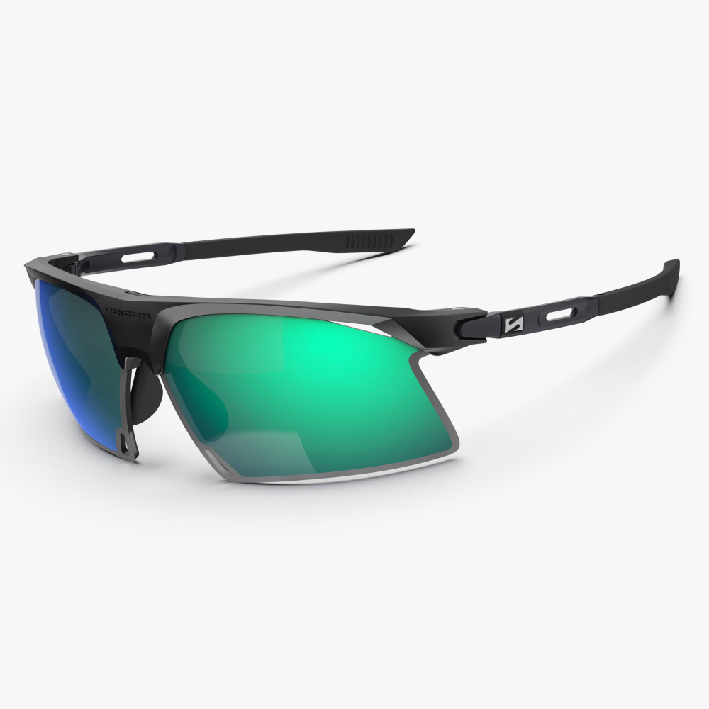 Спортивные очки c диоптриями Scicon Aerobeam Titanium Sunglasses Black Matt Multi Mirror Green + Pink