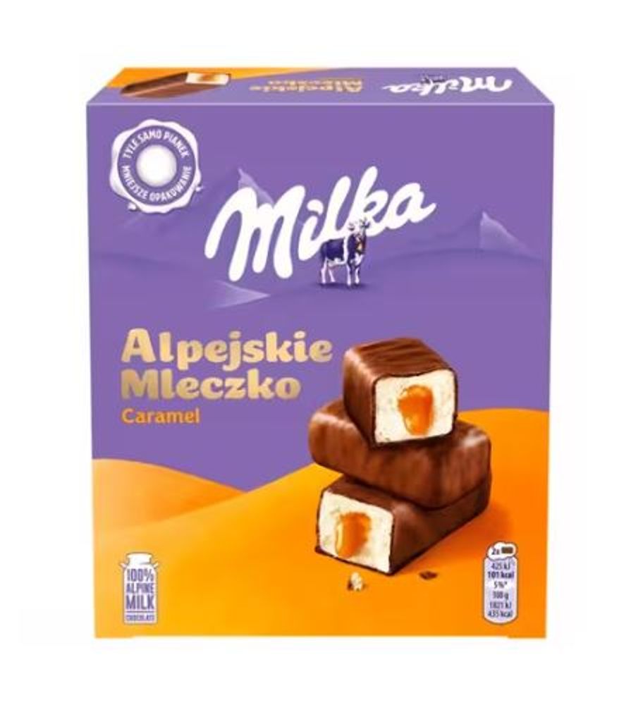Конфеты Milka Alpine Milk Сaramel 350гр