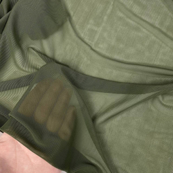 Сетка эластичная хаки однотонная