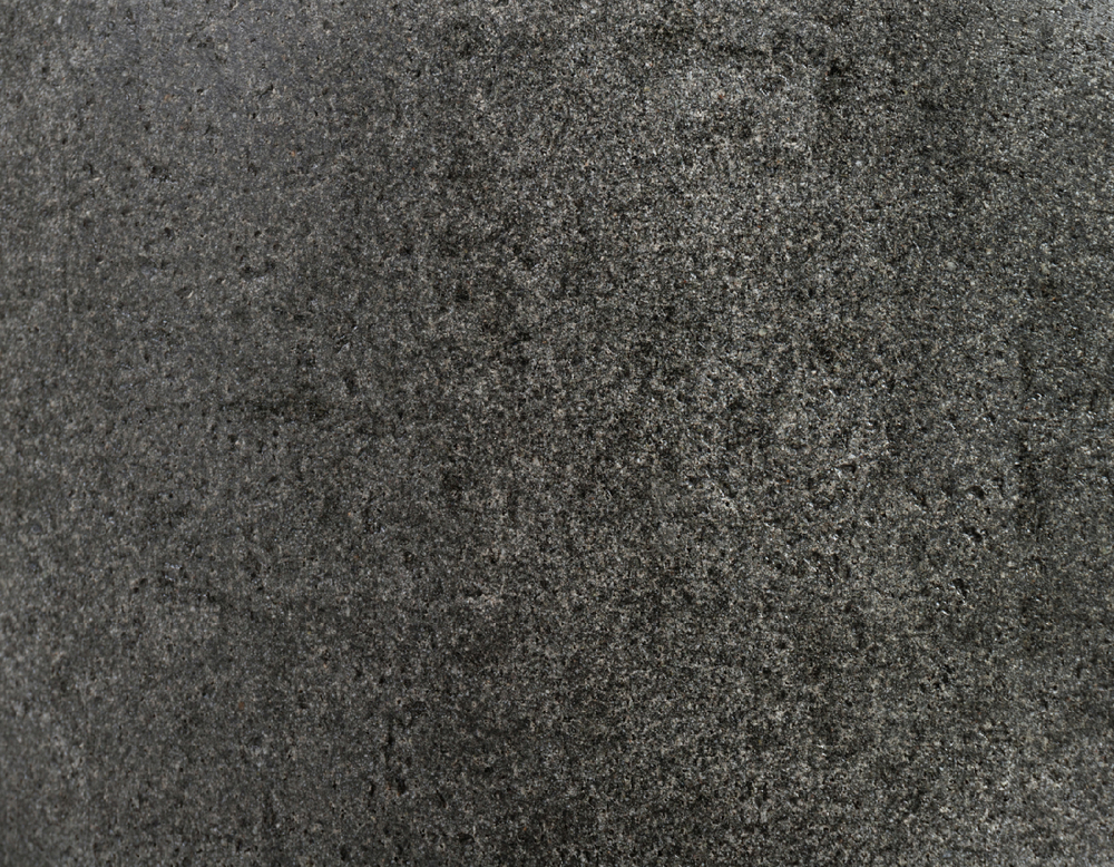 Кашпо TREEZ Effectory - серия Stone - Низкий прямоугольник - Тёмно-серый камень