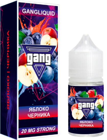 Жидкость Gang, 30 мл, Яблоко Черника