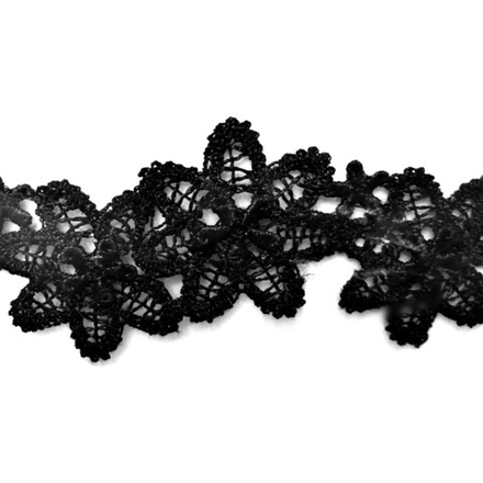 Кружево, 3см, цвет черный