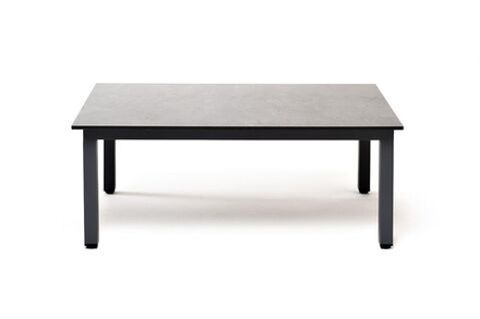 "Канны" журнальный столик из HPL 95х60, H40, каркас серый (RAL 7024), цвет столешницы "серый гранит"