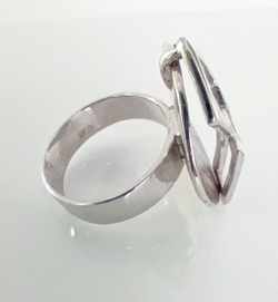 Кольцо серебряное Эстерелла, проба 925, родированное/Ф