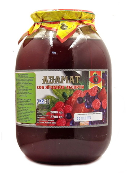 Сок Ягодное ассорти 2л. Азамат