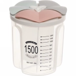 Банка для продуктов пластиковая 1,5л с 3-мя отделениями, мерной шкалой