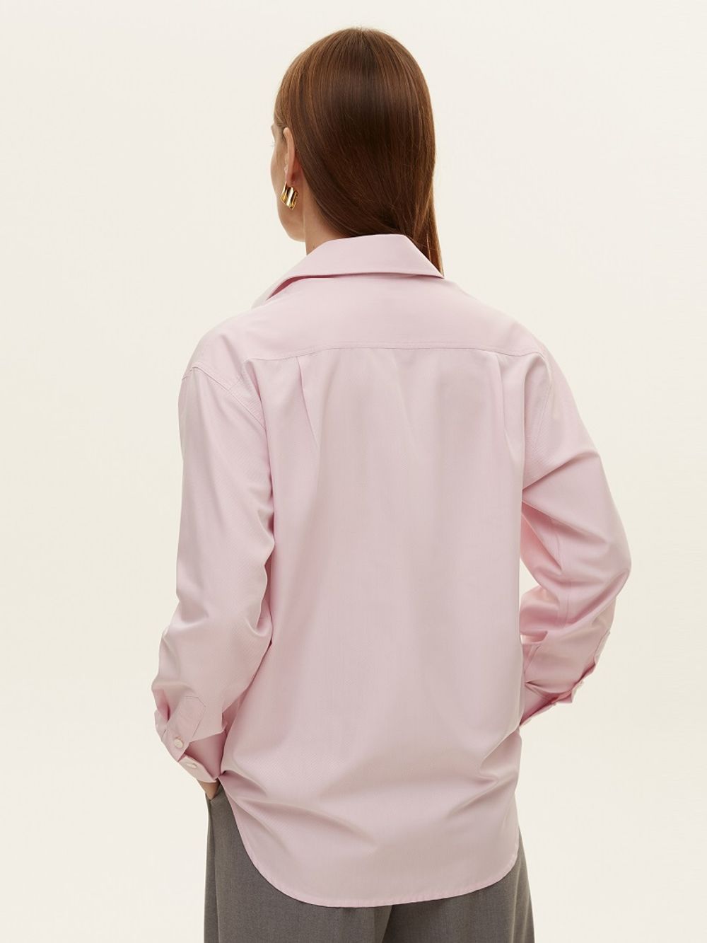Рубашка Хельсинки розовая вискоза