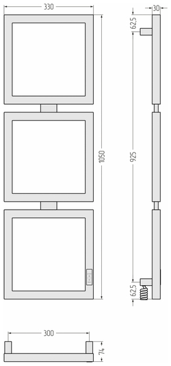 Сунержа Этюд E 1050х300 правый