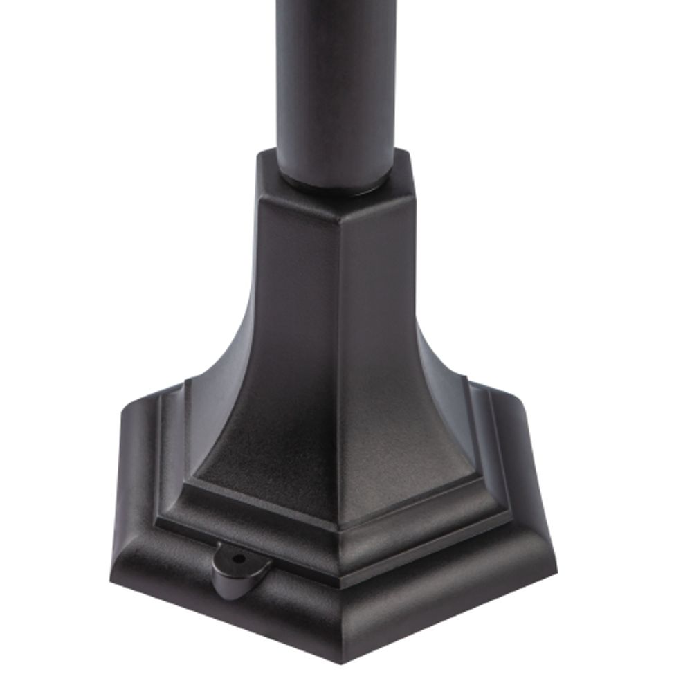 Садово-парковый светильник ЭРА «Валенсия 3» НТУ 07-40-004 черный 6-гранный напольный IP44 Е27 max 60Вт