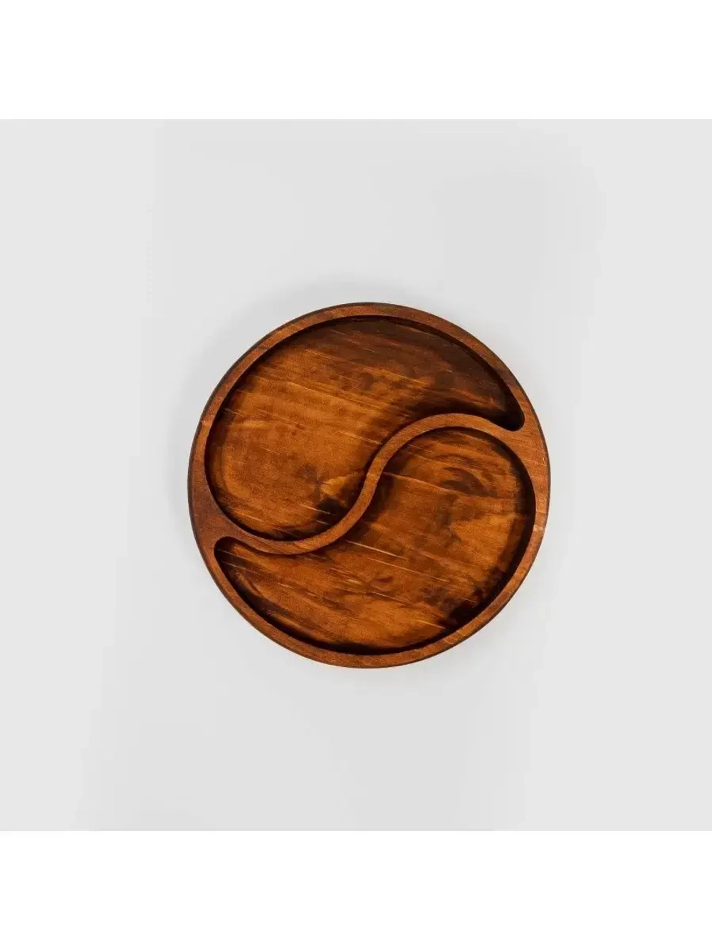 Деревянная менажница "Инь-Янь" из кедра