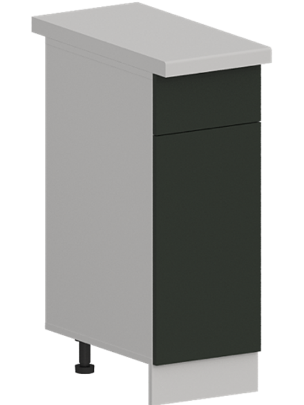 Кухня Модуль ШН1Я 300 Графит / Насыщенно-зеленый