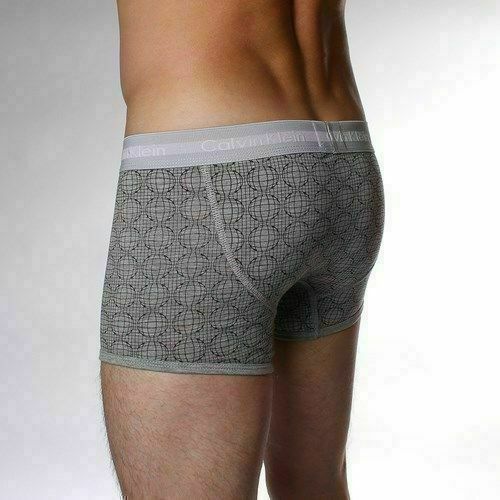 Мужские трусы боксеры серые Calvin Klein 365 print GREY SPHERE CK02174