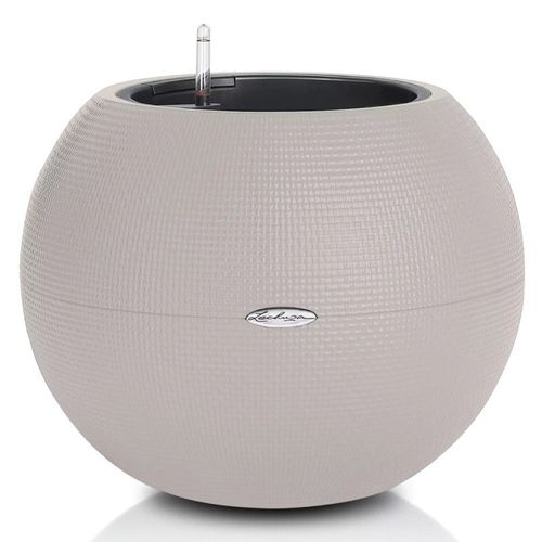 Кашпо Lechuza "Puro Color Complete sand brown" (пластик), D50xH39 см