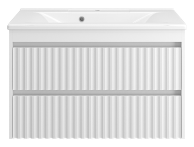 Тумба под раковину Brevita Balaton 90 подвесная (белая)