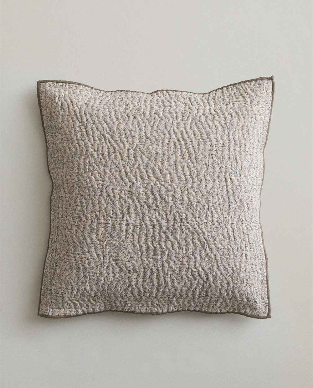 Zara Home наволочка декоративная из хлопка, серый, 45x45 см