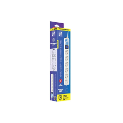 Сетевой фильтр PowerCube Фильтр-удлинитель PRO (SPL6-16-P-5М) 5.0м, 6 розеток,16А, белый