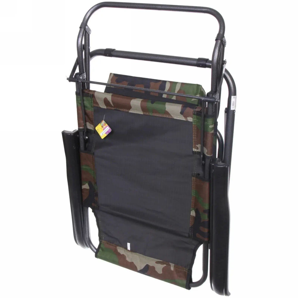 Шезлонг (раскладушка) 153*60*79см «Хаки» с подголовником, 2 положения ДоброСад