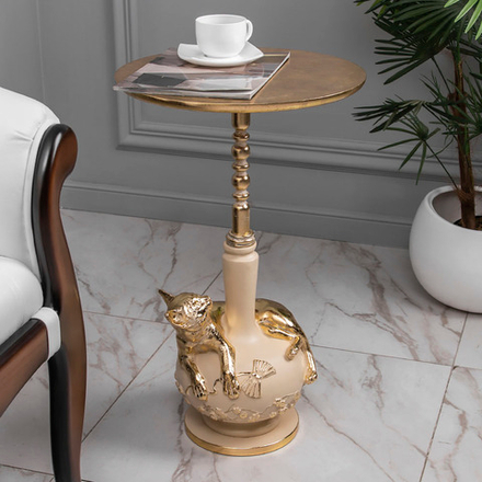 Столик декоративный Кошка Агнесса Айвори