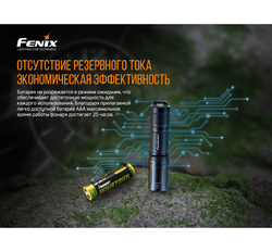 Фонарь Fenix E01 V2.0, синий, E01V20BL