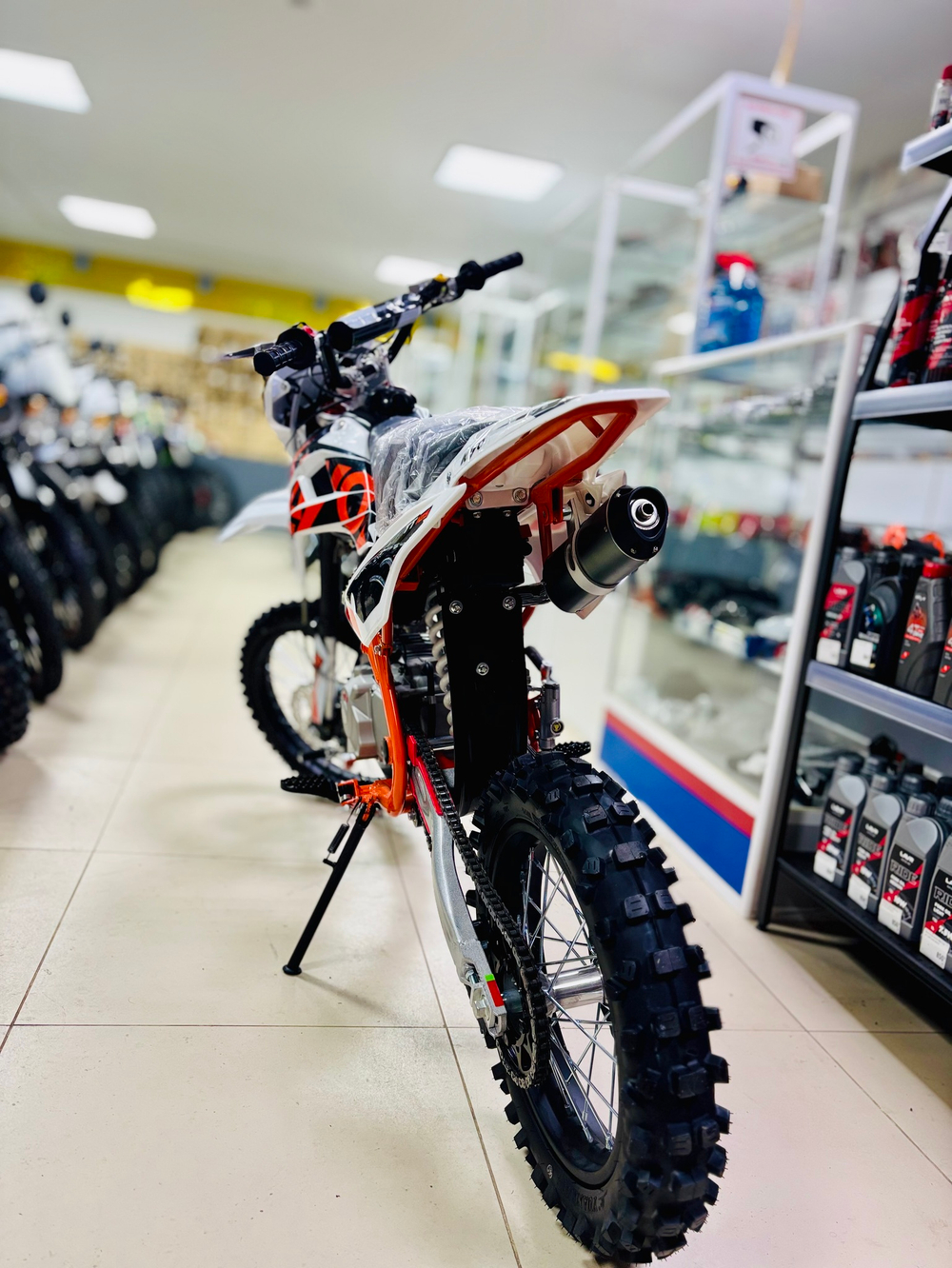 ПИТБАЙК KAYO BASIC K125EM 17/14 KRZ (МЕХАН. СЦЕПЛ., ЭЛ. СТАРТЕР 2024 Г.)