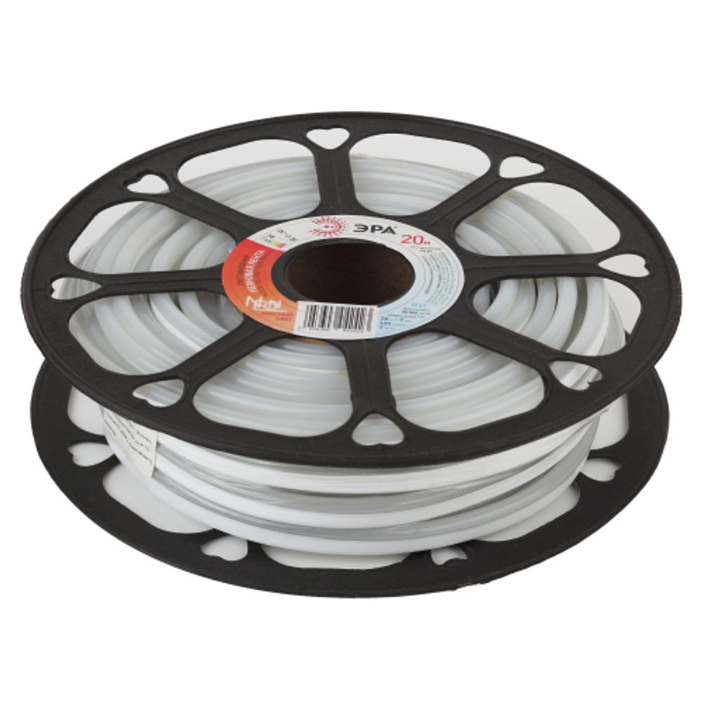 Светодиодная неоновая лента ЭРА N2835-120-IP67-220V-20m-R красный