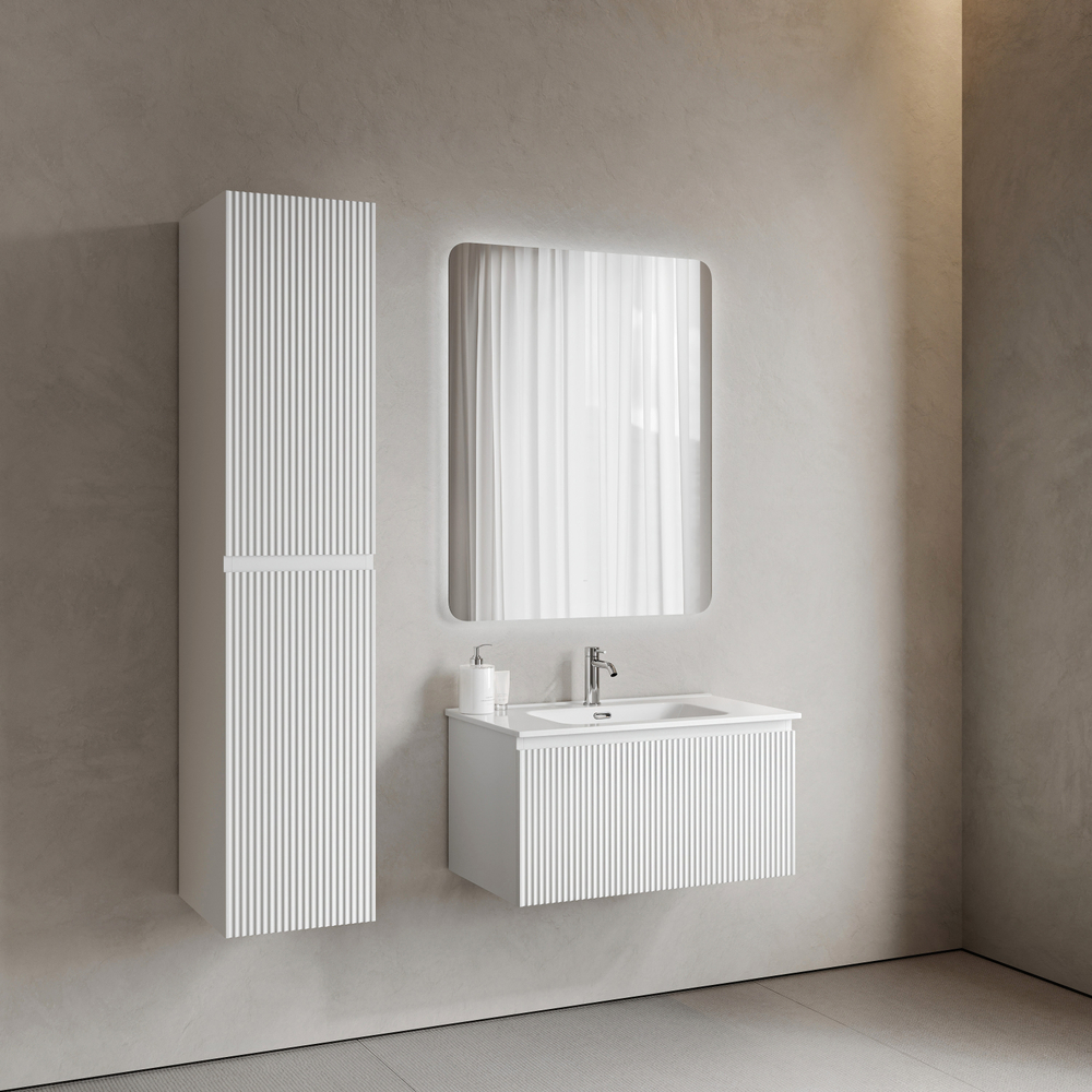 Тумба подвесная Sancos Snob R 1.0 с одним ящиком 790х445х406, Bianco, SNR1.080W