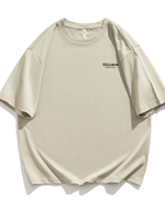 Футболка с круглым воротом и короткими рукавами для мужчин с принтом