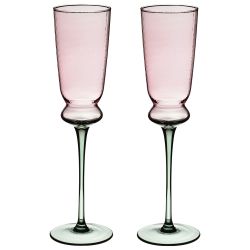 НАБОР БОКАЛОВ ДЛЯ ШАМПАНСКОГО "TWIST & SHINE" GREEN, 2 ШТ/210 МЛ