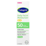 Cetaphil, увлажняющий крем для лица для ежедневного использования, солнцезащитный крем, SPF 50, без отдушек, 50 мл (1,7 жидк. унции)