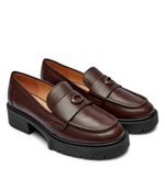 Кожаные лоферы LEAH Coach - коричневый(CB990)