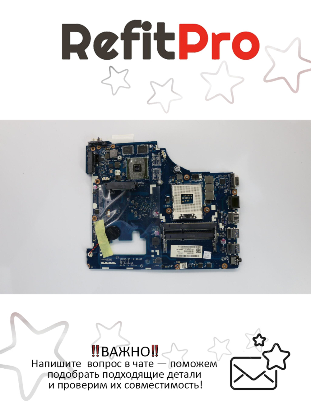 Материнская плата для ноутбука Lenovo G500 VIWGP/GR LA-9631P W8P DIS HD 8570M HM76 2G 18W (90002822), оригинал