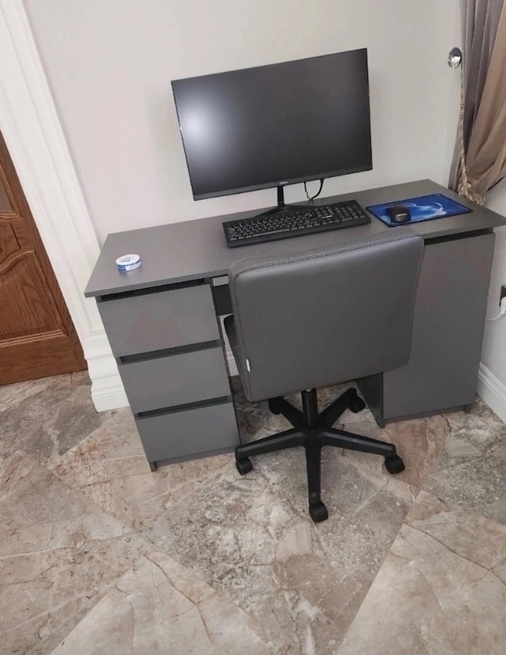 Стол письменный «Денвер» Графит 120 см